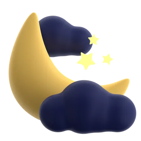 Moon  3D Icon