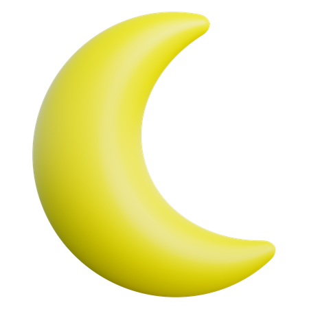 Moon  3D Icon