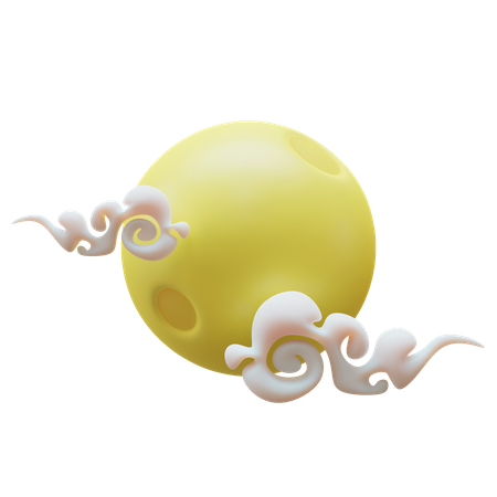 Moon  3D Icon