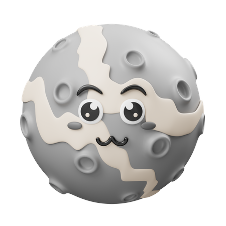 Moon  3D Illustration