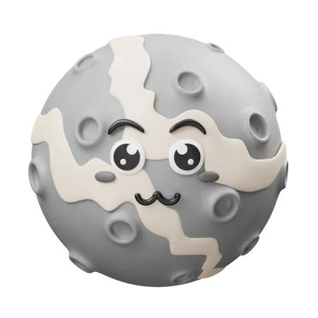 Moon  3D Illustration