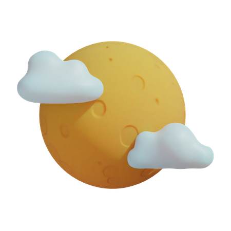 Moon  3D Illustration