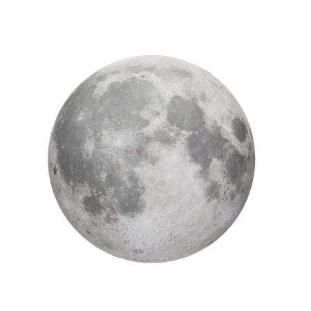 Moon  3D Illustration