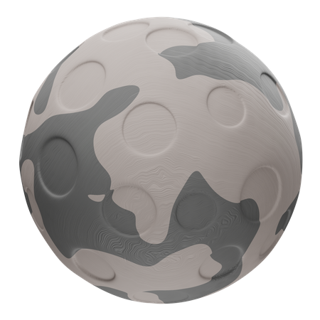 Moon  3D Illustration