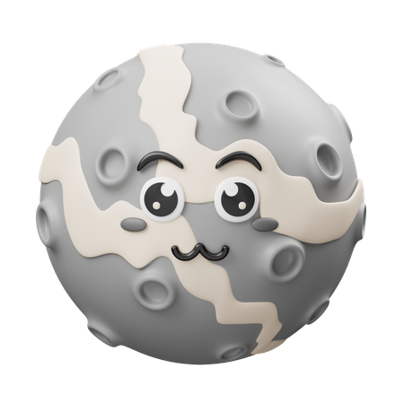 Moon 3D Illustration