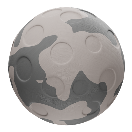 Moon  3D Illustration