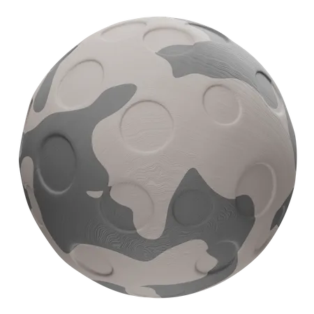 Moon  3D Illustration