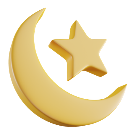 Moon And Star  3D Icon