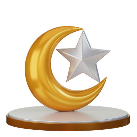 Moon And Star  3D Icon