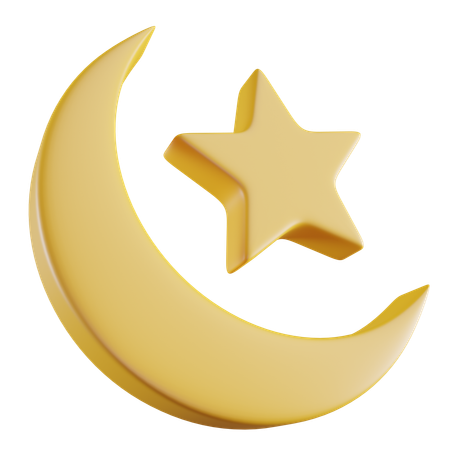 Moon And Star  3D Icon