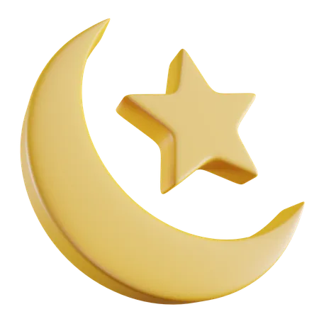 Moon And Star  3D Icon