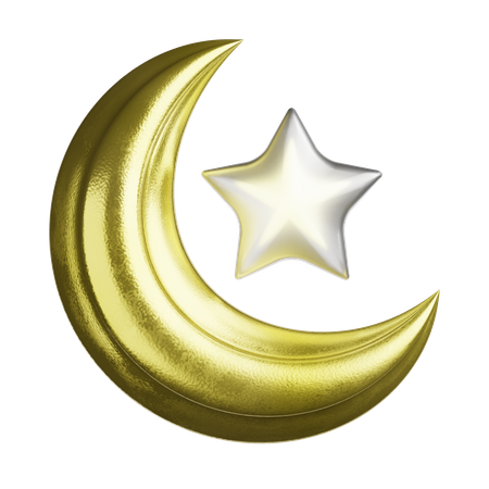 Moon And Stars  3D Icon