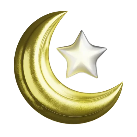 Moon And Stars  3D Icon