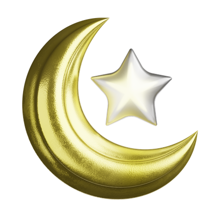 Moon And Stars  3D Icon