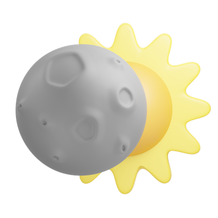 Moon And Sun  3D Icon