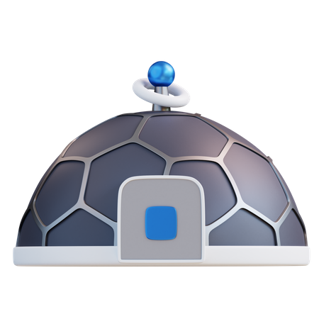 Moon Base  3D Icon