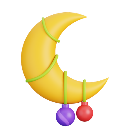 Moon Decoration  3D Icon