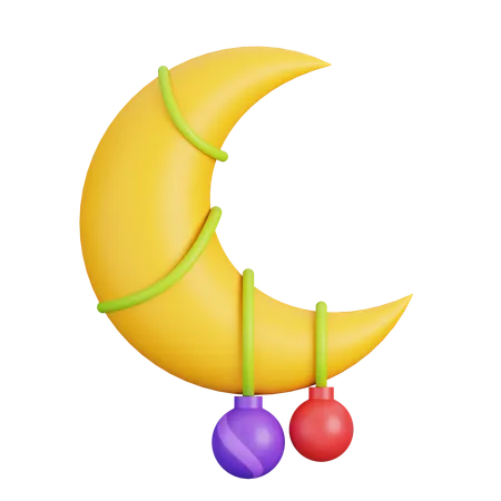 Moon Decoration  3D Icon
