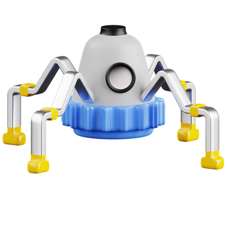 Moon Landing  3D Icon