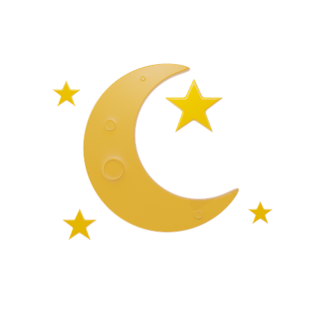 Moon Night  3D Icon
