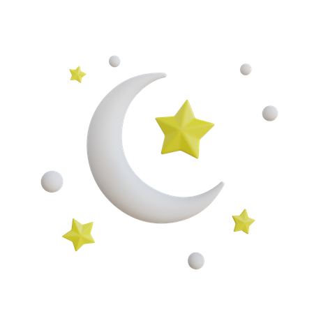 Moon Night  3D Icon