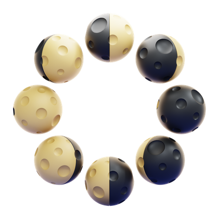 MOON PHASE  3D Icon