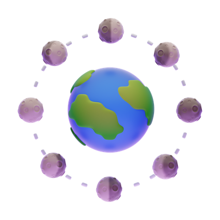 Moon Phase  3D Icon