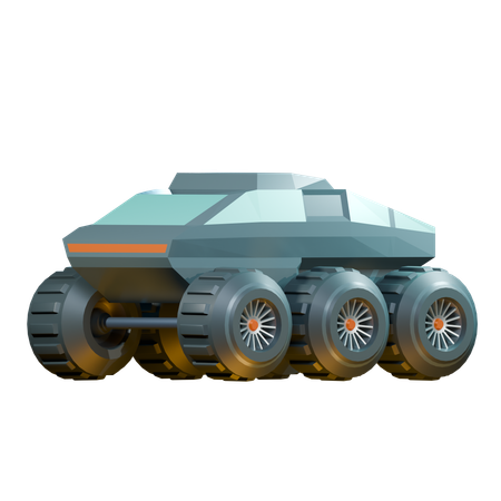Moon rover  3D Icon
