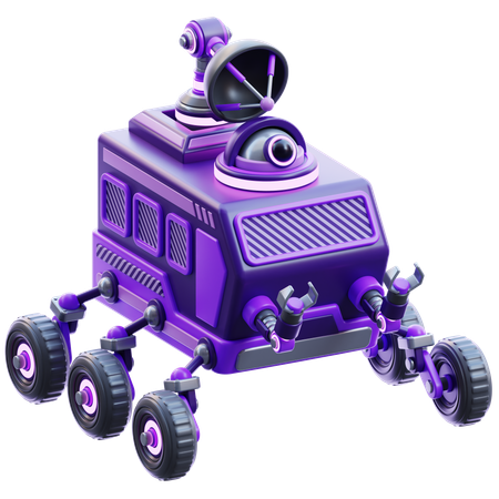 Moon Rover  3D Icon