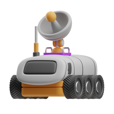 Moon rover  3D Icon