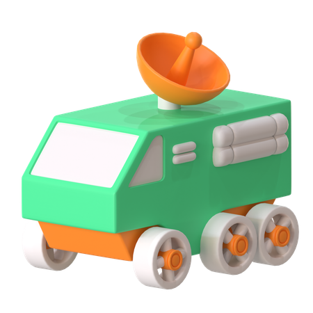 Moon Rover  3D Icon