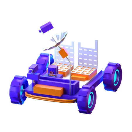 Moon Rover  3D Icon