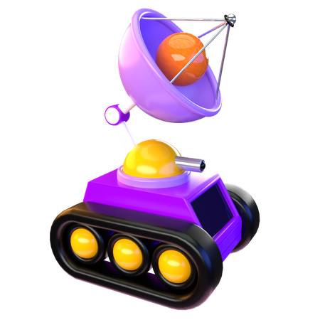 Moon Rover  3D Icon