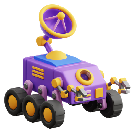 Moon Rover  3D Icon