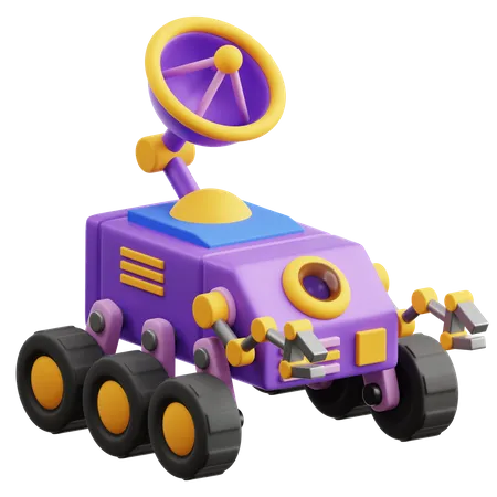 Moon Rover  3D Icon