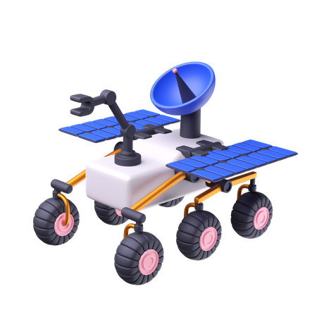 Moon Rover  3D Icon