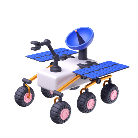 Moon Rover  3D Icon