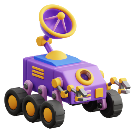 Moon Rover  3D Icon