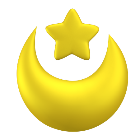 Moon star  3D Icon