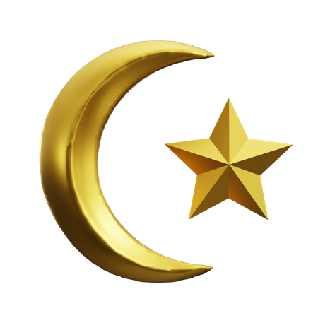 Moon Star  3D Icon