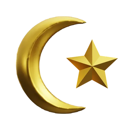 Moon Star  3D Icon