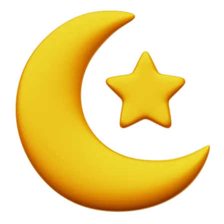 Moon Star  3D Icon