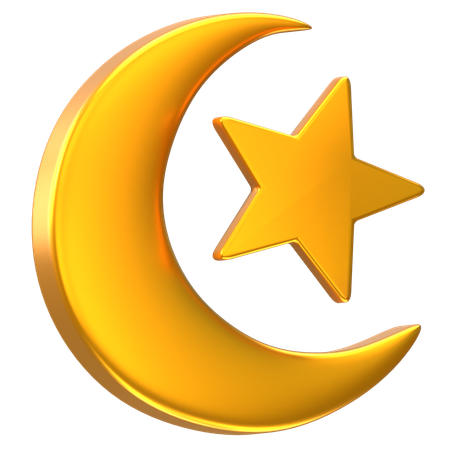 Moon Star  3D Icon