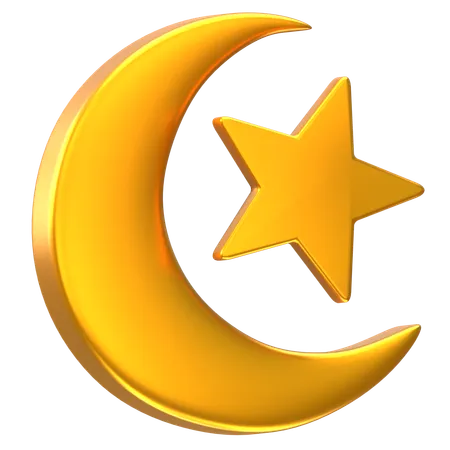 Moon Star  3D Icon