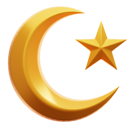 Moon Star  3D Icon