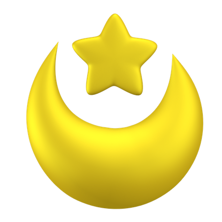 Moon star 3D Icon