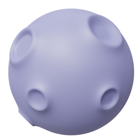 Moon Surface  3D Icon