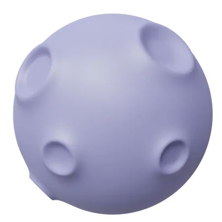 Moon Surface  3D Icon