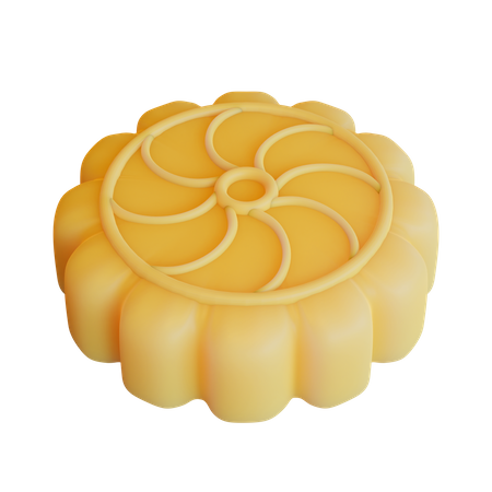 Mooncake  3D Icon