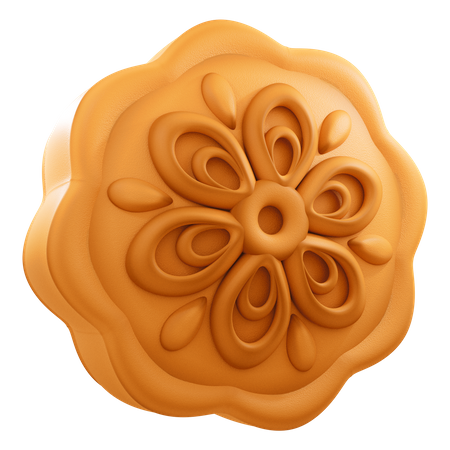 Mooncake  3D Icon